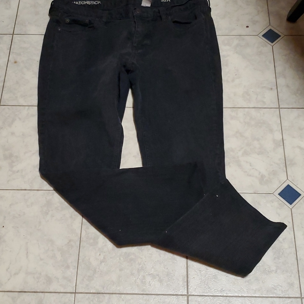 J Crew black Matchstick jeans size 32R